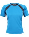 Dames Sportshirt CONA SPORTS Pace Tech Tee Azure Blue-Anthracite
